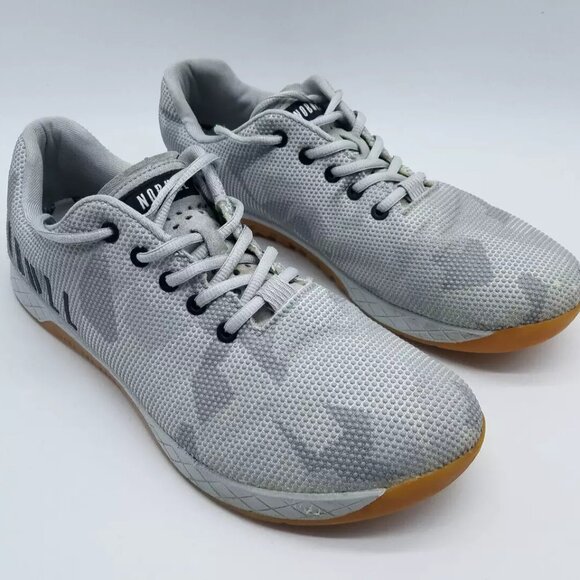 Nobull Superfabric Camo Trainers UNISEX Workout Gym Shoes Gray size 7.5 - Picture 1 of 5